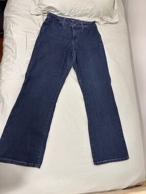 NYDJ High-Rise Wide Leg Trouser Jeans